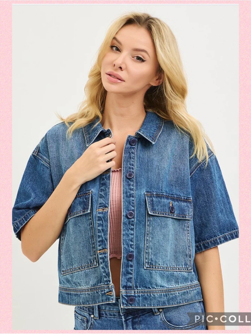 💖Risen Cropped Denim Jacket💖